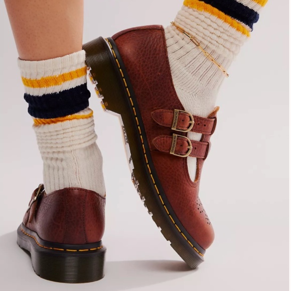 NEW Dr. Martens 8065 Mary Janes in Cashew - Picture 3 of 6